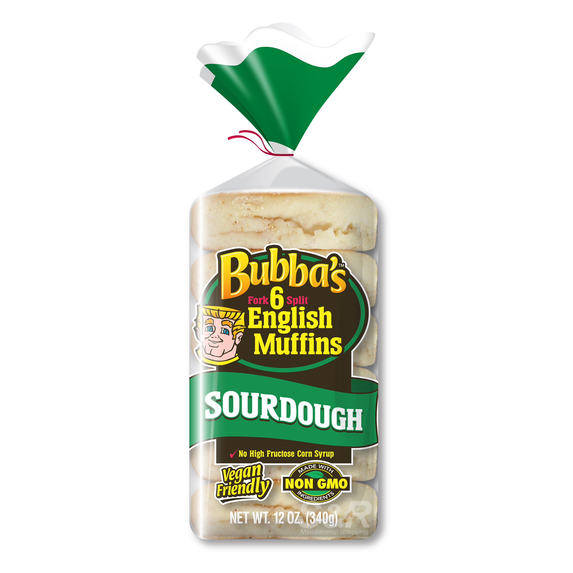 Bubbas English Muffins Sourdough 6pcs